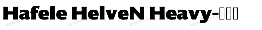 Hafele HelveN Heavy字体转换
